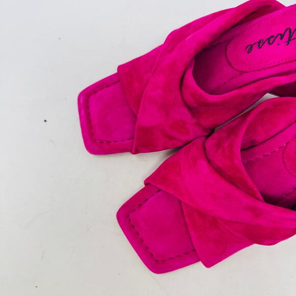 Matisse Dawson Women’s Size 7M Hot Pink Suede Block Heel Sandals - Picture 2 of 13